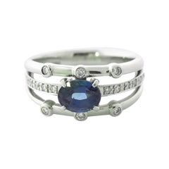 Elegant Sapphire and Diamond Ring