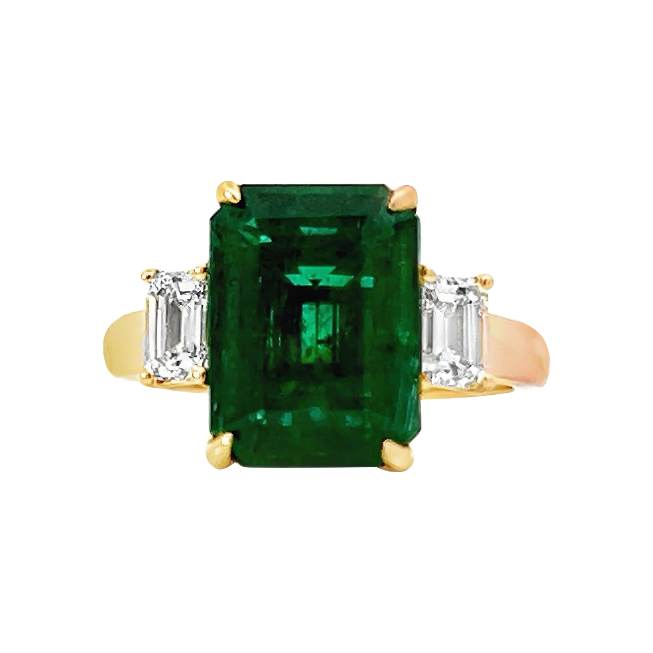 Eleganter Smaragdring