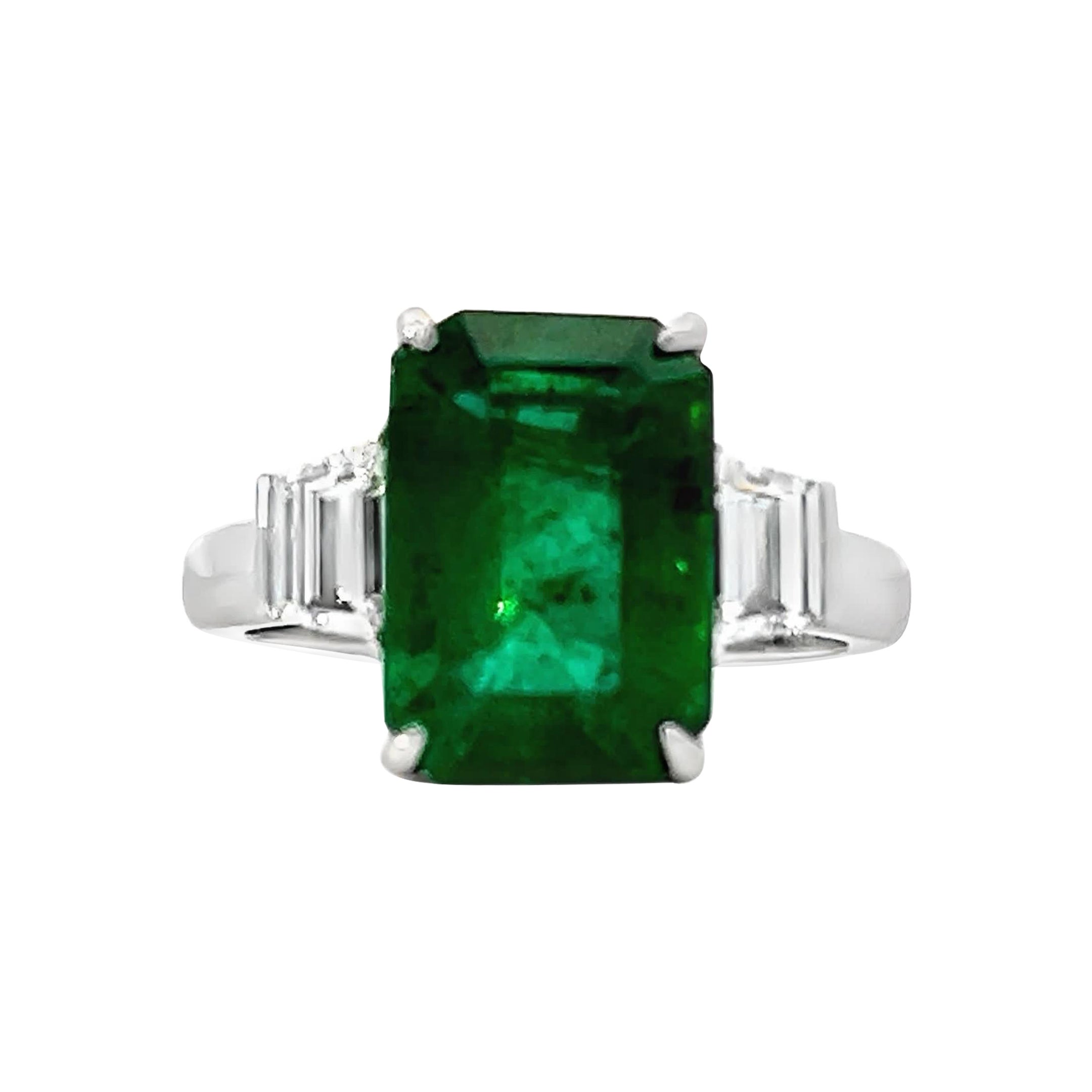 Eleganter Smaragdring