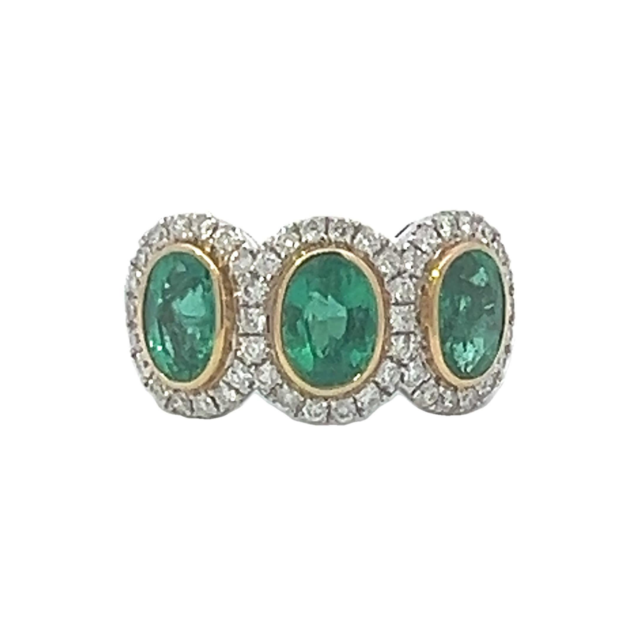 Eleganter Smaragdring