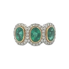 Eleganter Smaragdring