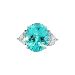 Anello con acquamarina elegante