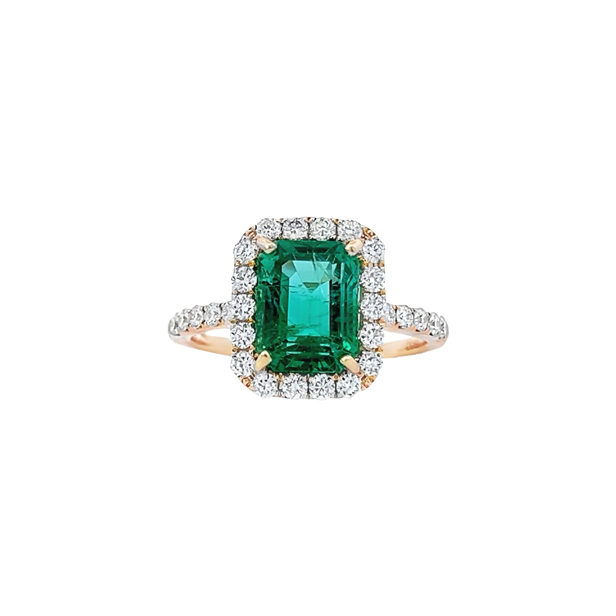 Eleganter Smaragdring
