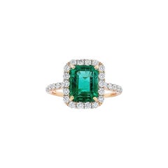 Eleganter Smaragdring