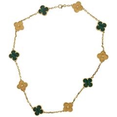 Van Cleef & Arpels Special Edition Alhambra Necklace 10 Motif Necklace