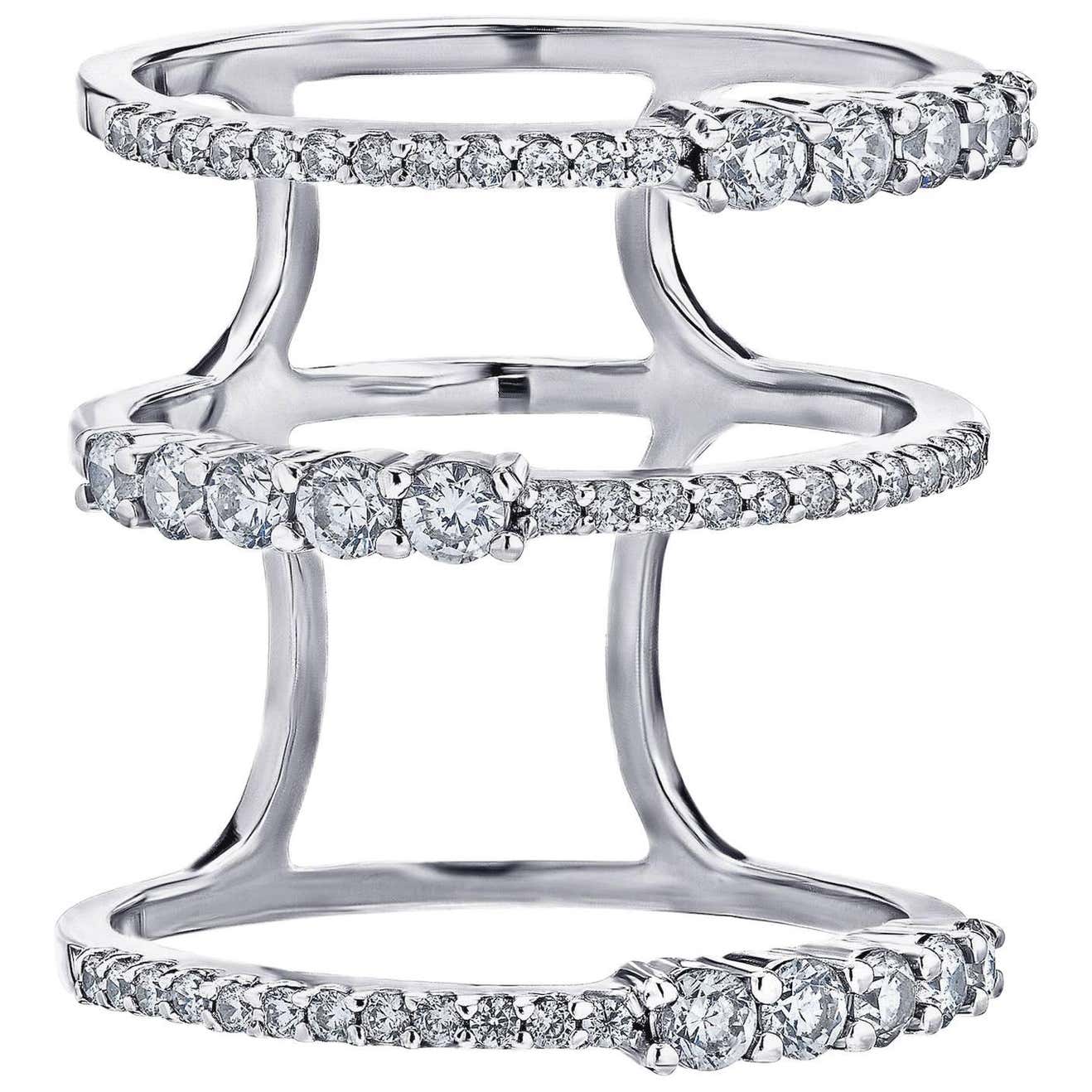 Long Dimond Rings Long Diamond Ring For Sale at 1stDibs