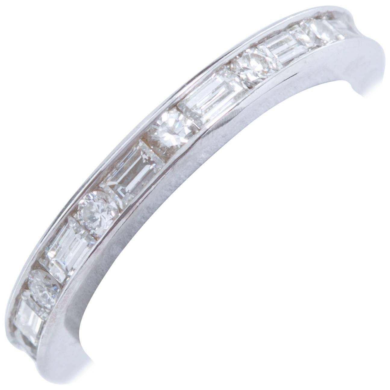 1.20 Carat Channel Set Diamond Eternity Band F-G Color