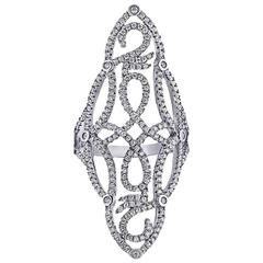 Long Diamond Gold Ring