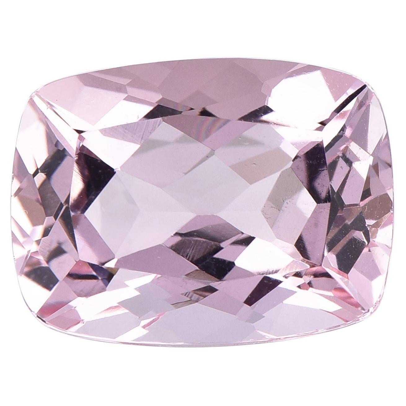 TJD Loose 10.89 Carat Cushion Cut Natural Morganite Gemstone for Ring & Pendant For Sale