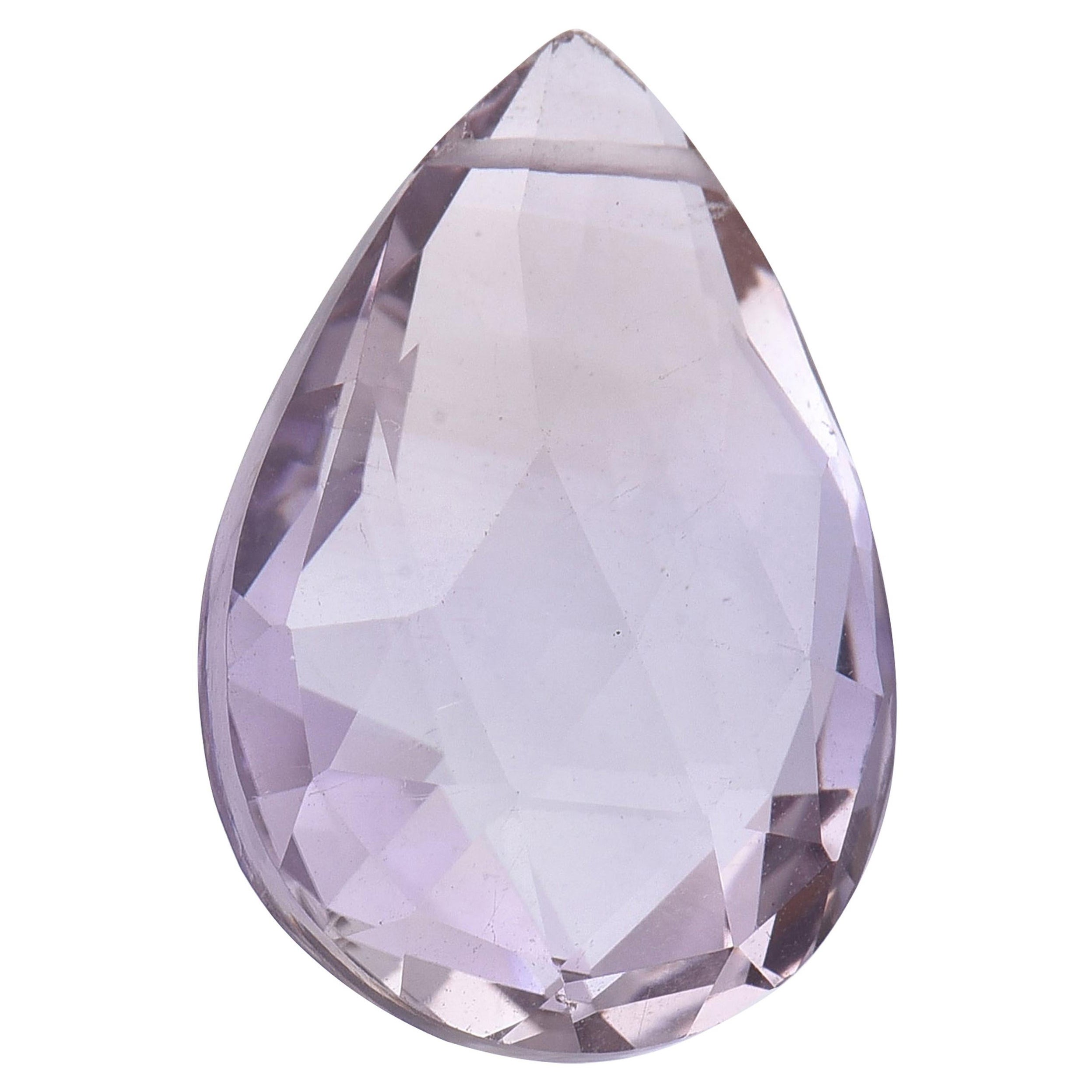 TJD Loose Natural Amethyst 4,50 Karat Birne Form Edelstein für jeden Schmuck