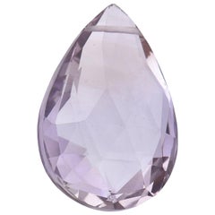 TJD Loose Natural Amethyst 11.55 Cts Pear Shape Gemstone for Any Jewellery