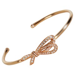Tiffany & Co. Bracciale con fiocco in oro rosa 18k 0,82 CTW