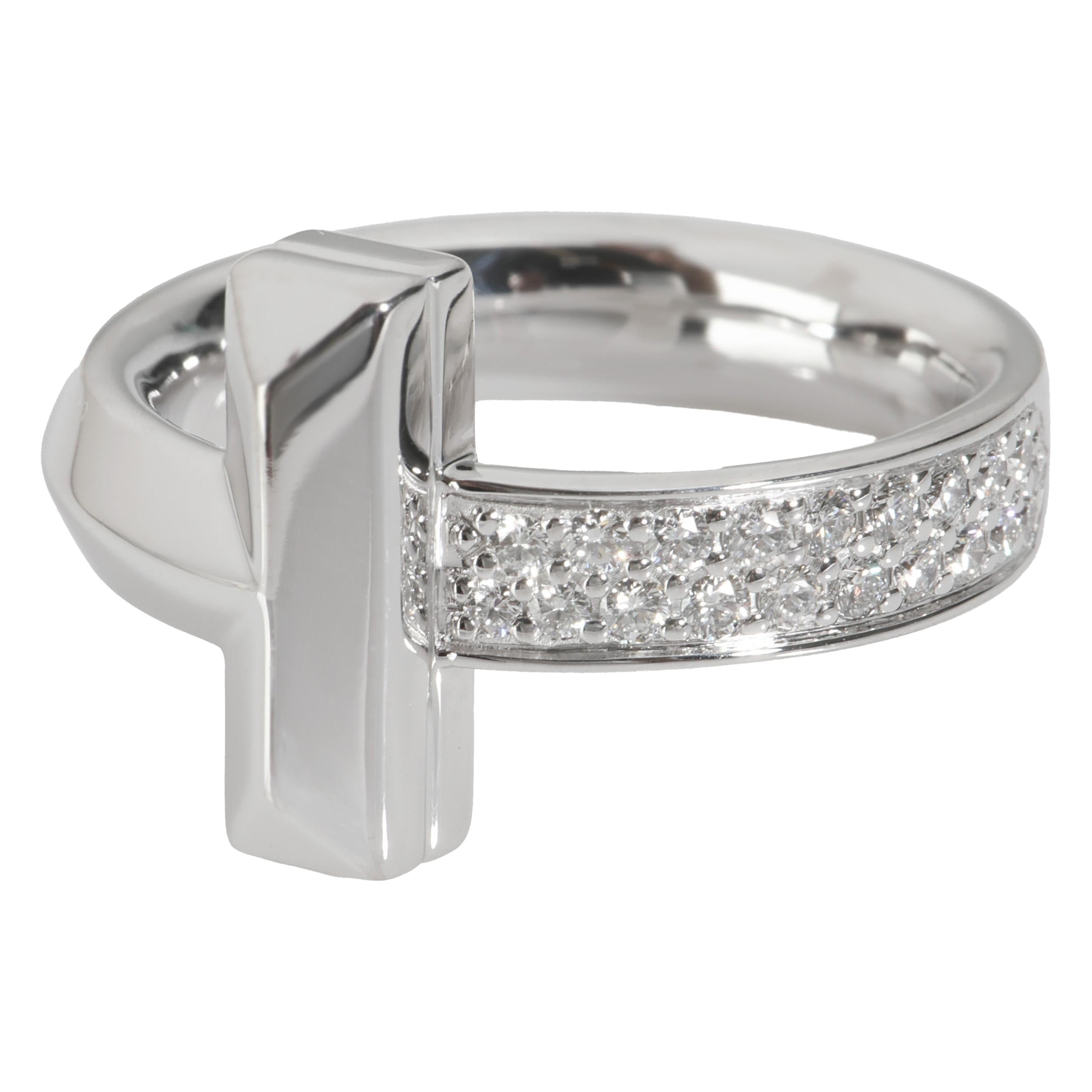 Tiffany & Co. TIffany T Diamond Ring in 18k White Gold 0.21 CTW