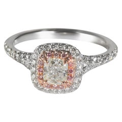 Tiffany & Co. Soleste, bague de fiançailles en or rose 18 carats/platine