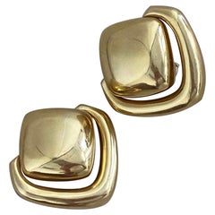 Pendientes de clip David Webb de oro amarillo de 18 quilates