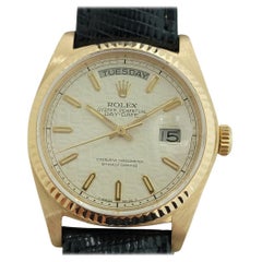 Mens Rolex Day Date President 18038 18k Gold 1980s w Papers Automatic  NA101