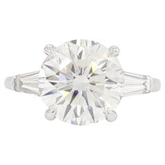 GIA-zertifizierter 1,90 Karat Diamantring mit rundem Brillantschliff VVS1