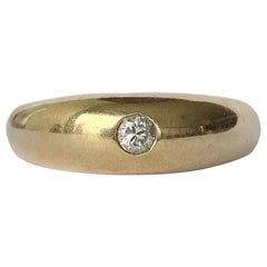 Vintage Diamond and 9 Carat Gold Band
