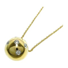 TIFFANY & Co. Etoile Collar Colgante Bola Diamante Oro 18K
