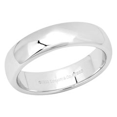 TIFFANY & Co. Für immer Platin 6mm Lucida Hochzeit Band Ring 11,5 Männer neu