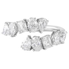 Alexander Beverly Hills 1,92ct Multi Diamond Bypass Ring Oro bianco 18k