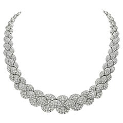 32.00ct Diamond Platinum Necklace