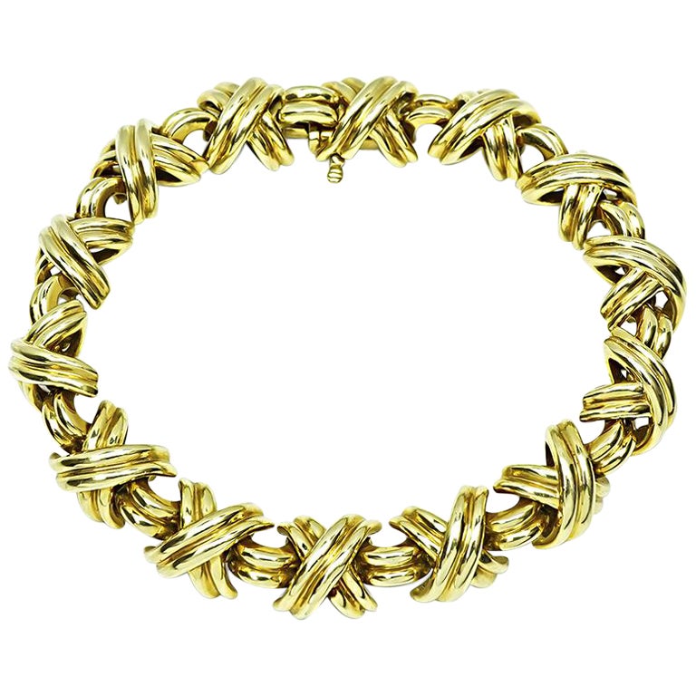 Tiffany & Co X Gold Bracelet