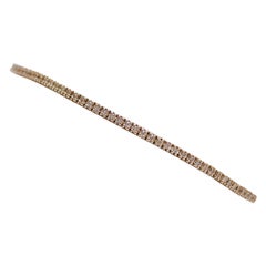 Diamonds, Rose Gold Tennis Bracelet.