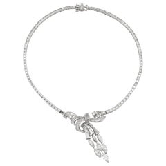 Collana con diamanti da 25,00 carati vintage del 1950