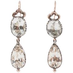 Foiled Rock Crystal Drop Earrings 10