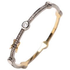 Antique Polki Diamond bangle  Bracelet Natural Diamond Victorian Bracelet