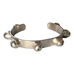 Stud Bangle Silver Rainbow Gems Chakra Diamond