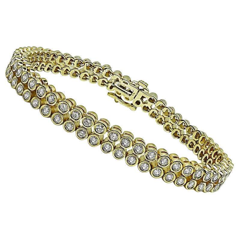 6.00ct Diamond Gold Bracelet