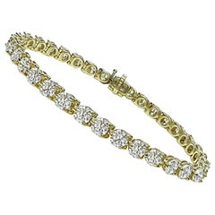 Bracciale Tennis in oro con diamanti 10.00ct