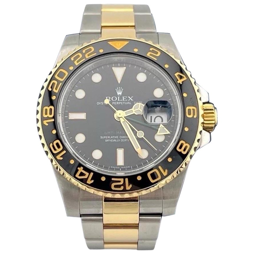 Rolex GMT-Master II 116713 Cerámica Negra Bicolor Oro Amarillo 18K Inoxidable 40mm