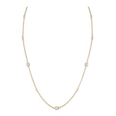 18K Yellow Gold 4.50ct Diamond Necklace
