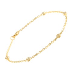 14K Yellow Gold 0.22ct Diamond Bracelet