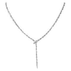 14K White Gold 2.01ct Diamond Necklace