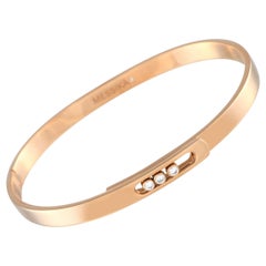 Messika Move Noa 18K Rose Gold 0.11 ct Diamond Bangle Bracelet