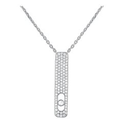 Messika My First Diamond 18K White Gold 0.30 ct Diamond Pave Necklace