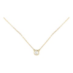 14K Yellow Gold 0.20ct Diamond Necklace