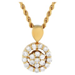 18K Yellow Gold 1.20ct Diamond Necklace