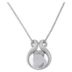 Chopard 18K White Gold Diamond and Hematite Necklace