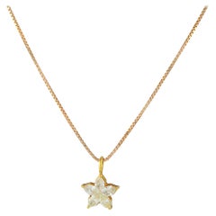 18K Rose Gold 1.01ct Diamond Pendant Necklace