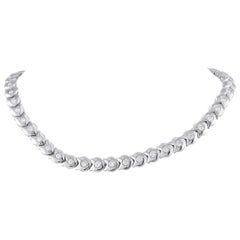 18K White Gold 9.0ct Diamond Necklace