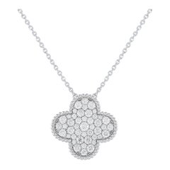 Van Cleef & Arpels Magic Alhambra 18K White Gold 2.44ct Diamond Necklace