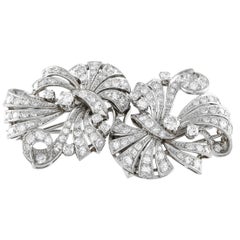 Platinum 2.75ct Diamond Brooch