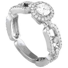 Messika Move Link 18K White Gold 0.81 ct Diamond Solitaire Ring