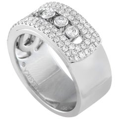 Messika Move Noa 18K White Gold 0.73 ct Diamond Pave Ring