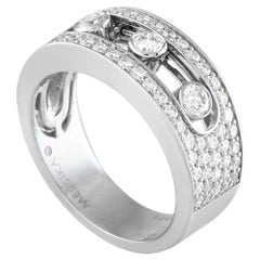 Messika Move 18K White Gold 0.99 ct Diamond Pav Ring